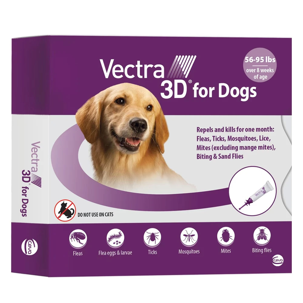 Vectra 3d For Large Dogs 55-88lbs 12 Doses