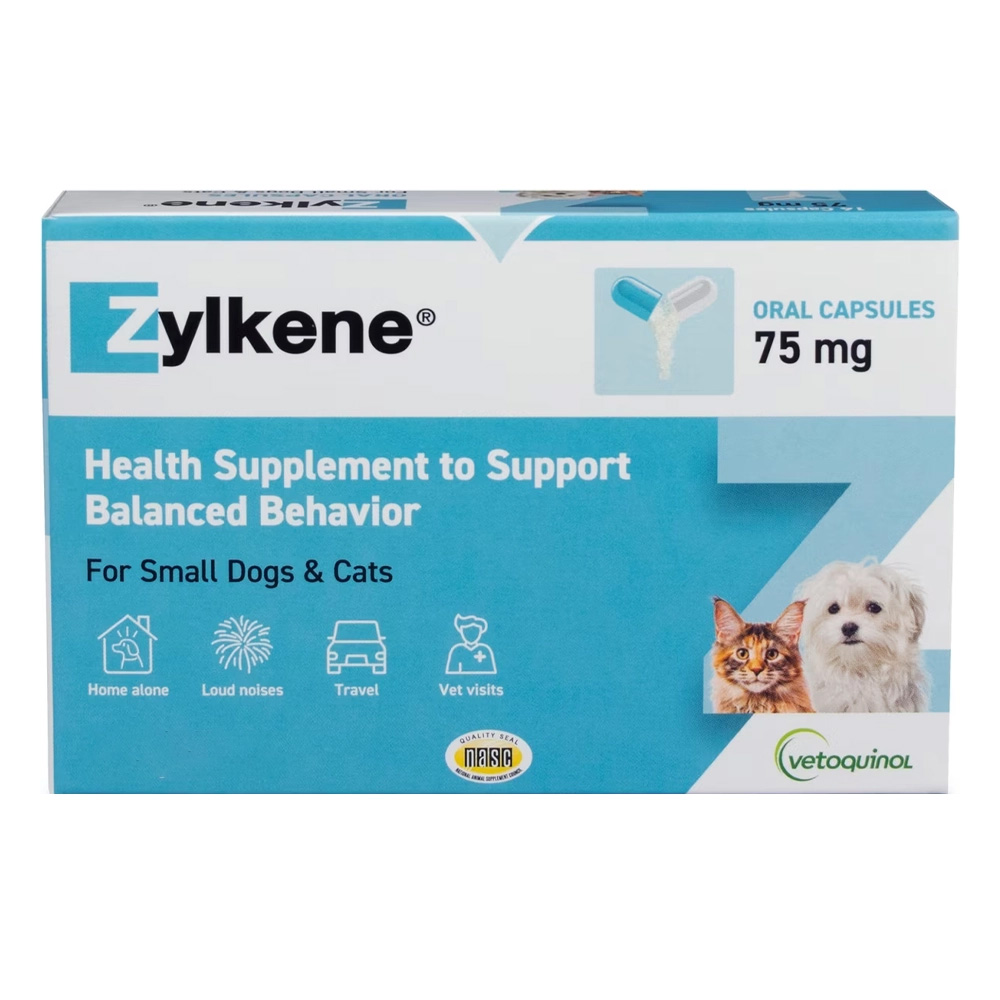 Zylkene Calming Supplement For Cats & Small Dogs 75mg 20 Tablets