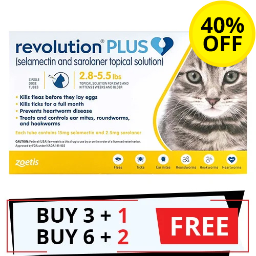 Revolution Plus for Cats Best Prices Online at BudgetPetCare