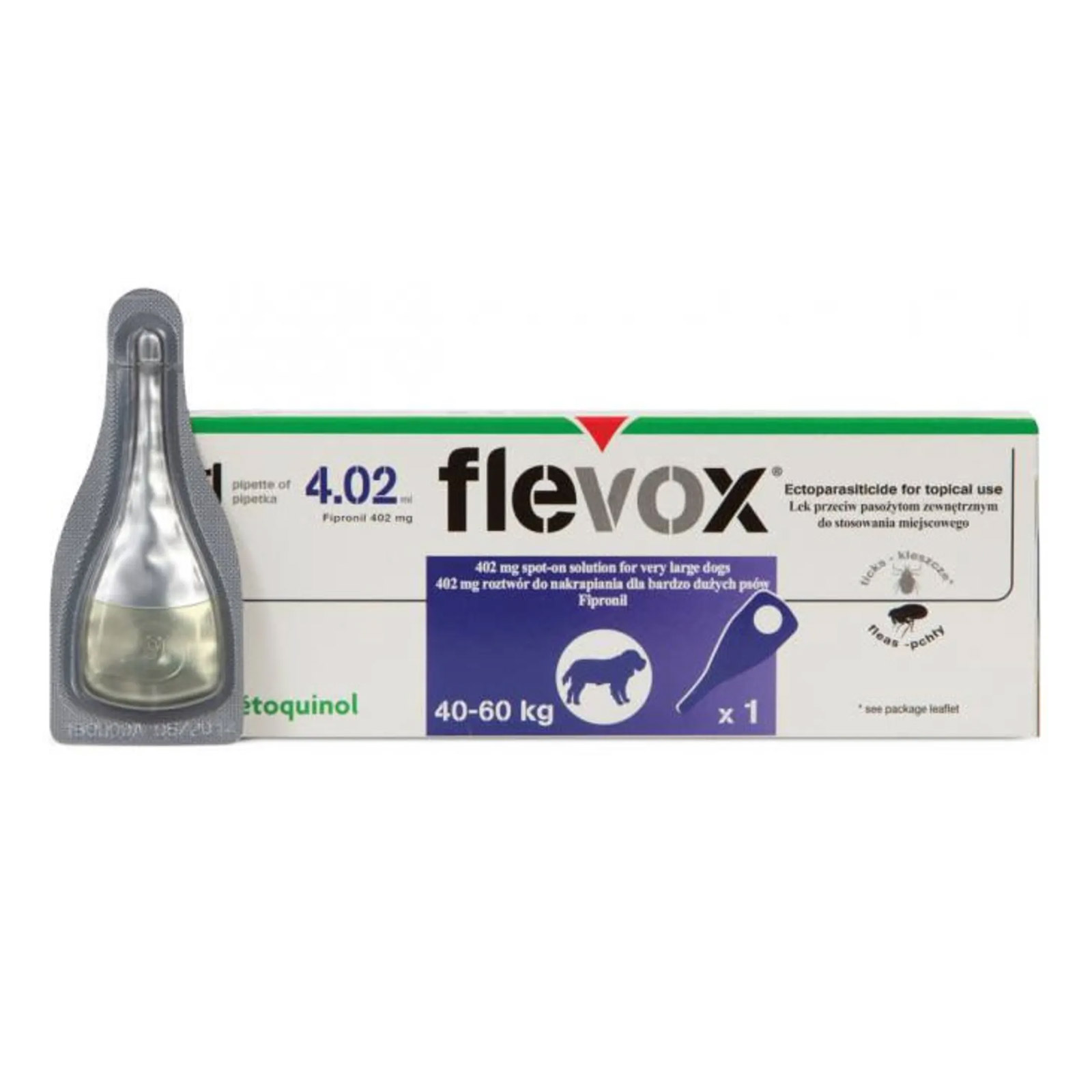 Flevox Spot-on For X-large Dogs Over 88 Lbs. (purple) 12 Pack