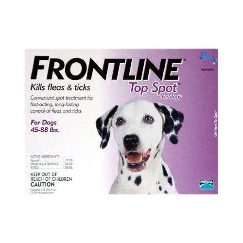Frontline Top Spot Large Dogs 45-88lbs (purple) 4 + 4 Free