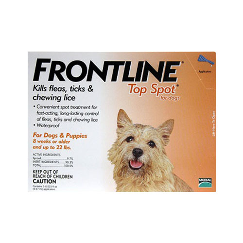 Frontline Top Spot Small Dogs 0-22 Lbs (orange) 4 + 4 Free