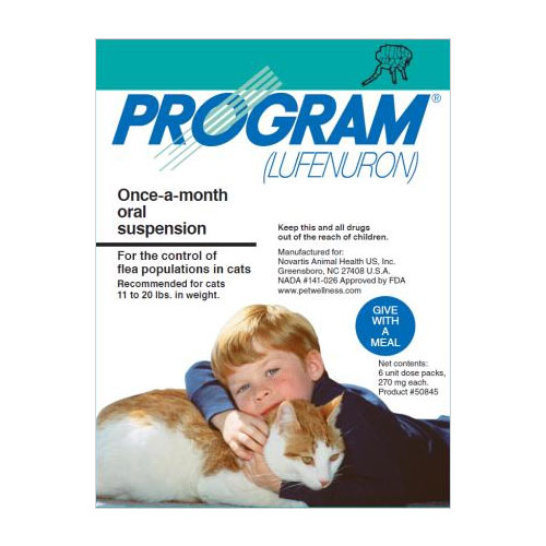 Program Oral Suspension Oral Suspension Larg Cat 11-20 Lbs (teal) 12 Ampules