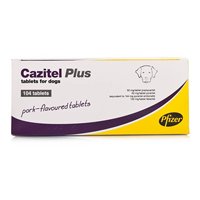 Cazitel Plus for Dogs are highly palatable pork flavored worming tablets that has been specifically designed for dogs to treat commonly found intestinal worms including: roundworms, hookworms, tapeworms and whipworms.