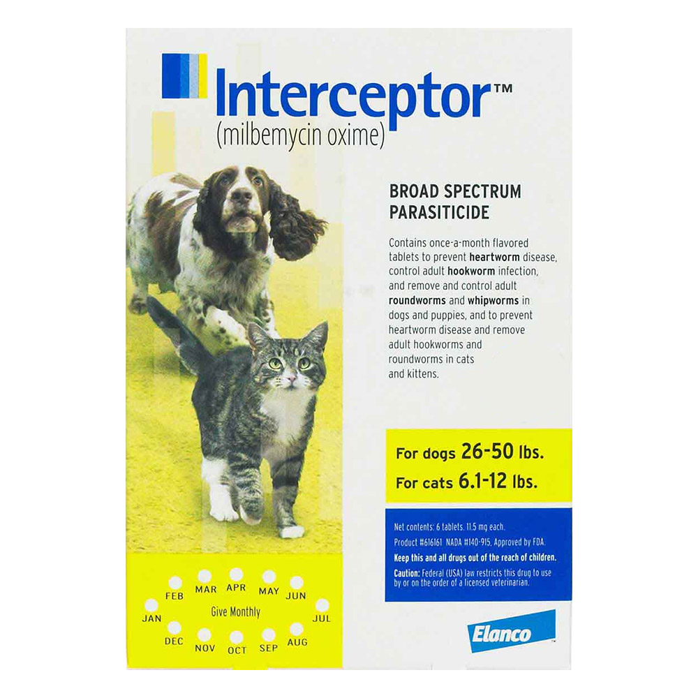 Interceptor for Dogs : Interceptor Heartworm Treatment Tabs for Dogs ...