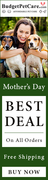 Celebrate Every Pet MOMent this Mother's Day! Shop at BudgetPetCare.com to Avail Free Months Supply + 12% Extra Discount on All Orders!
